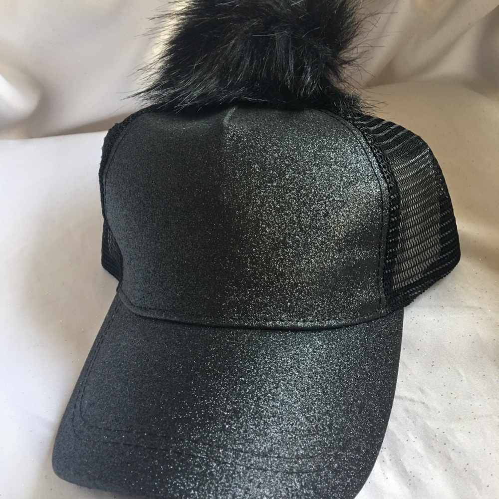 American Jewel Girl Black Glitter Rockin Candy Cap